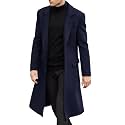 Men39s Casual Trench Coat Slim Fit Notched
