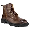 Men's Chelsea Boots with YKK Zipper &amp; Breathable OrthoLite Footbed | Fashion Casual Full-Grain Leather Ankle Boots| Durable Slip-Resistant Rubber Sole for Comfort &amp; Support