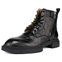 Men's Chelsea Boots with YKK Zipper &amp; Breathable OrthoLite Footbed | Fashion Casual Full-Grain Leather Ankle Boots| Durable Slip-Resistant Rubber Sole for Comfort &amp; Support