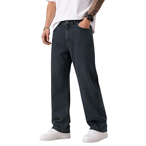 Mens Comfortable Casual Denim Jeans Straight