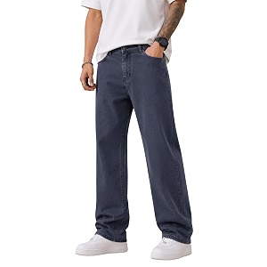 Mens Comfortable Casual Denim Jeans Straight