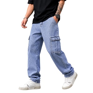 Mens Comfortable Casual Denim Jeans Mens