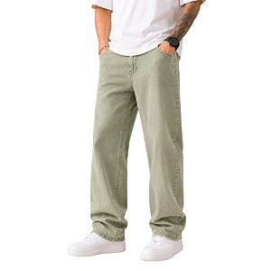 Mens Comfortable Casual Denim Jeans Straight