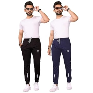 Mens Comfortable Casual Regular Fit Printed Track-Pants