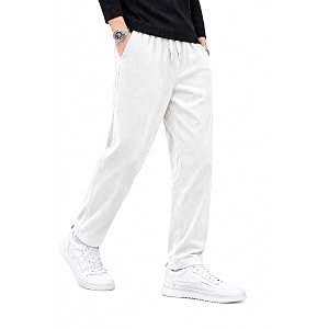 Mens Comfortable Corduroy Pants Relaxed Fit