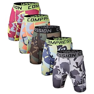 Mens Compression Shorts Underwear Athletic Workout Base