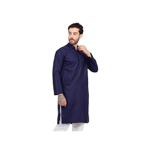 Mens Cotton Blend Blend Knee Length Solid