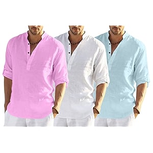 Mens Cotton Blend Combo Short Kurta with