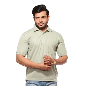 Mens Cotton Blend Half Sleeve Solid Regular