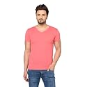 Men's Cotton Blend Half Sleeve V Neck Tshirt
