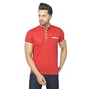 Men's Cotton Blend Half Sleeve Henley T-Shirt