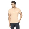 Men's Cotton Blend Half Sleeve Henley T-Shirt