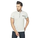 Men's Cotton Blend Half Sleeve Henley T-Shirt