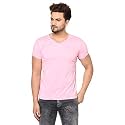 Men's Cotton Blend Half Sleeve V Neck Tshirt