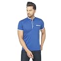 Men's Cotton Blend Half Sleeve Henley T-Shirt
