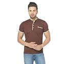 Men's Cotton Blend Half Sleeve Henley T-Shirt