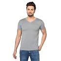 Men's Cotton Blend Half Sleeve V Neck Tshirt