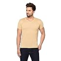 Men's Cotton Blend Half Sleeve V Neck Tshirt