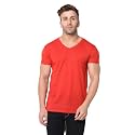 Men's Cotton Blend Half Sleeve V Neck Tshirt