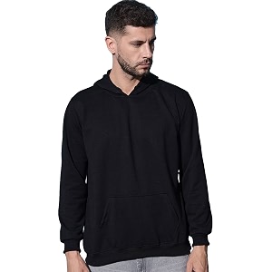 Mens Cotton Blend Hooded Sweatshirt