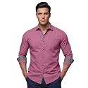 Men39s Cotton Blend Shirt with Solid Long