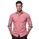 Men39s Cotton Blend Shirt with Solid Long