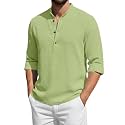 Men39s Cotton Blend Short Kurta with Collared