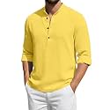 Men39s Cotton Blend Short Kurta with Collared