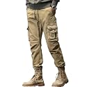 Men39s Cotton Cargo Pants Multi-PocketComfortable Work Pants