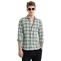 Men39s Cotton Casual Checked Classic Collar Slim