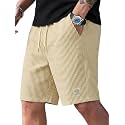 Men39s Cotton Casual Shorts Striped Half Pants