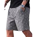 Men39s Cotton Casual Shorts Striped Half Pants