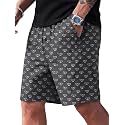 Men39s Cotton Casual Shorts Striped Half Pants