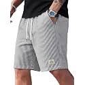 Men39s Cotton Casual Shorts Striped Half Pants