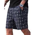 Men39s Cotton Casual Shorts Striped Half Pants