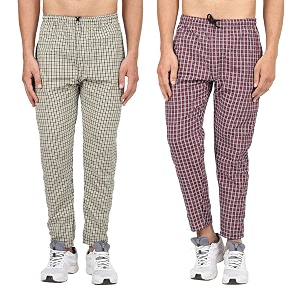 Mens Cotton Checkered Pajama