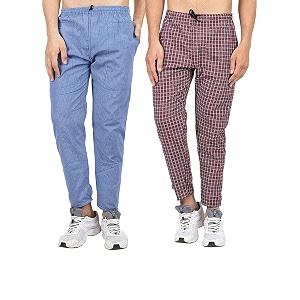 Mens Cotton Checkered Pajama
