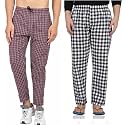 Men39s Cotton Checkered Printed Pyjama Pajamas Colors