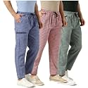 Men39s Cotton Checkered Printed 34 Capri ShortsPack-of