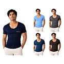 Men39s Cotton Colored Round Neck Half Sleeves