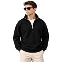 Men39s Cotton Fleece Half Zipper Sweatshirt