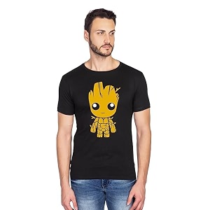 Mens Cotton Graphics Printed TshirtBHARChalf