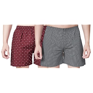 Mens Cotton Printed Regular Fit Boxer Shorts