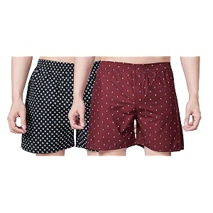 Mens Cotton Printed Regular Fit Boxer Shorts