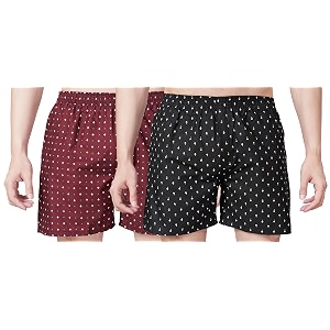 Mens Cotton Printed Regular Fit Boxer Shorts