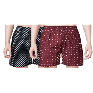Mens Cotton Printed Regular Fit Boxer Shorts