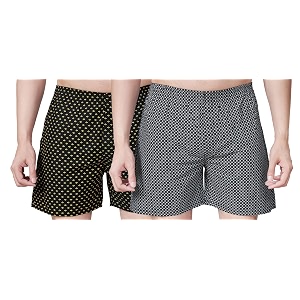 Mens Cotton Printed Regular Fit Boxer Shorts