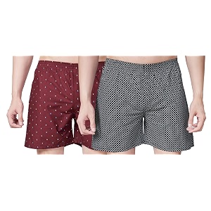 Mens Cotton Printed Regular Fit Boxer Shorts