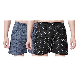 Mens Cotton Printed Regular Fit Boxer Shorts
