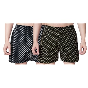 Mens Cotton Printed Regular Fit Boxer Shorts